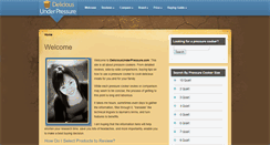 Desktop Screenshot of deliciousunderpressure.com