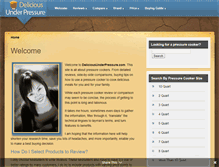 Tablet Screenshot of deliciousunderpressure.com